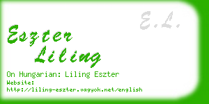 eszter liling business card